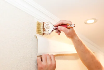 Pose de papier peint à Buzon — revêtements muraux et toiles de verre